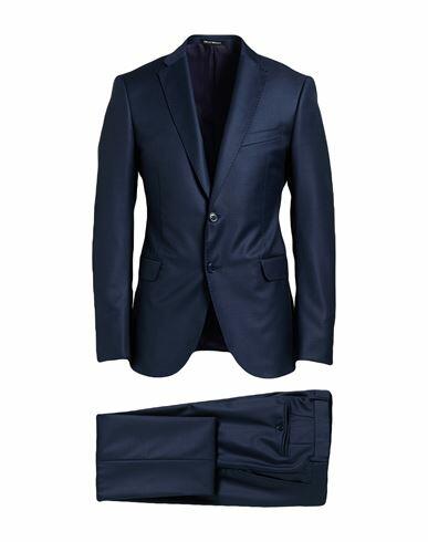 Emporio Armani Man Suit Navy blue Virgin Wool Cover