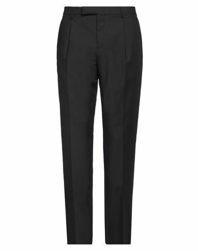 Lardini Man Pants Black Wool, Mohair wool Cover