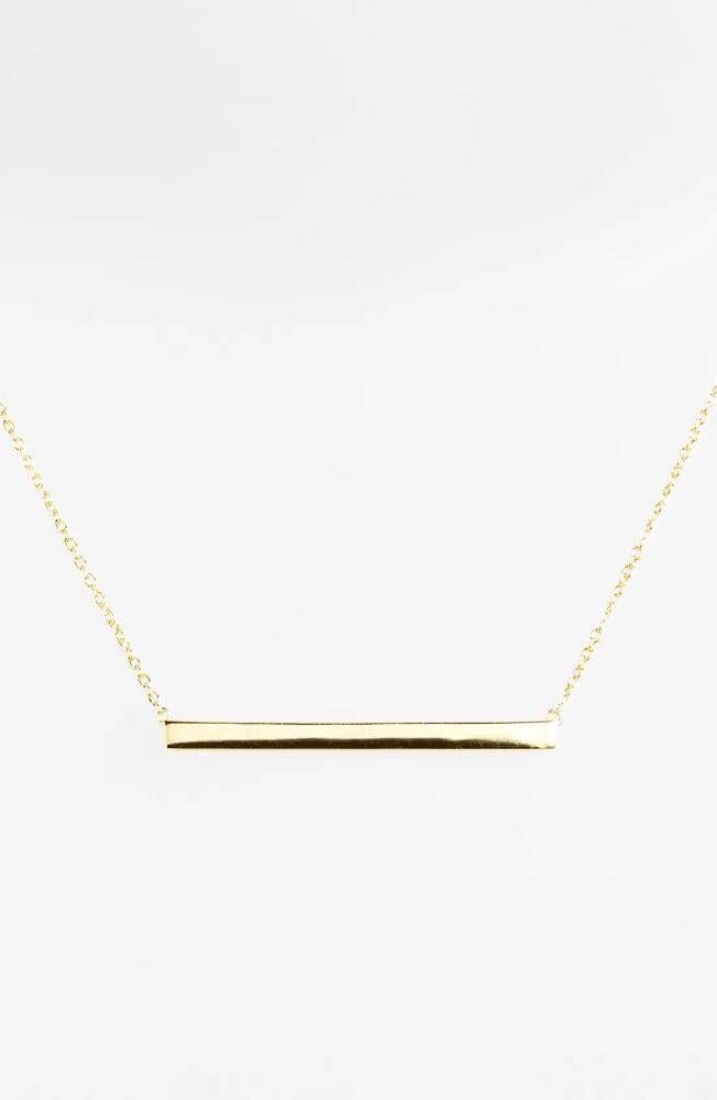 Argento Vivo Sterling Silver Argento Vivo Bar Pendant Necklace in Gold Cover