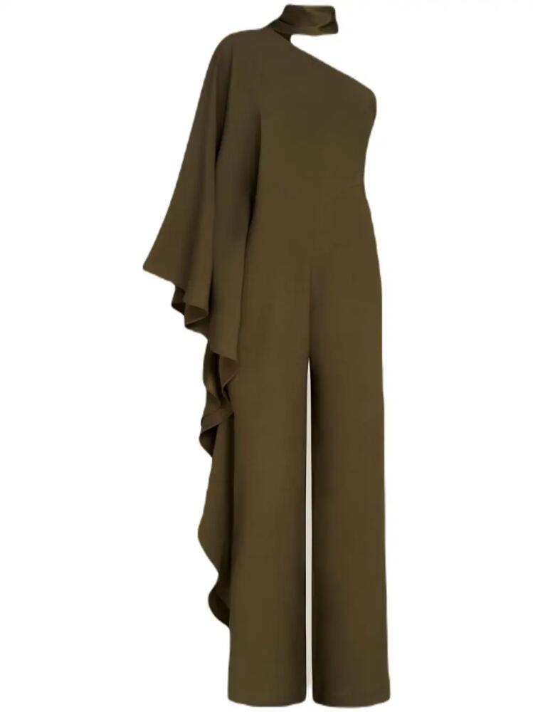 Taller Marmo Ebro one-shoulder wide-leg jumpsuit - Green Cover