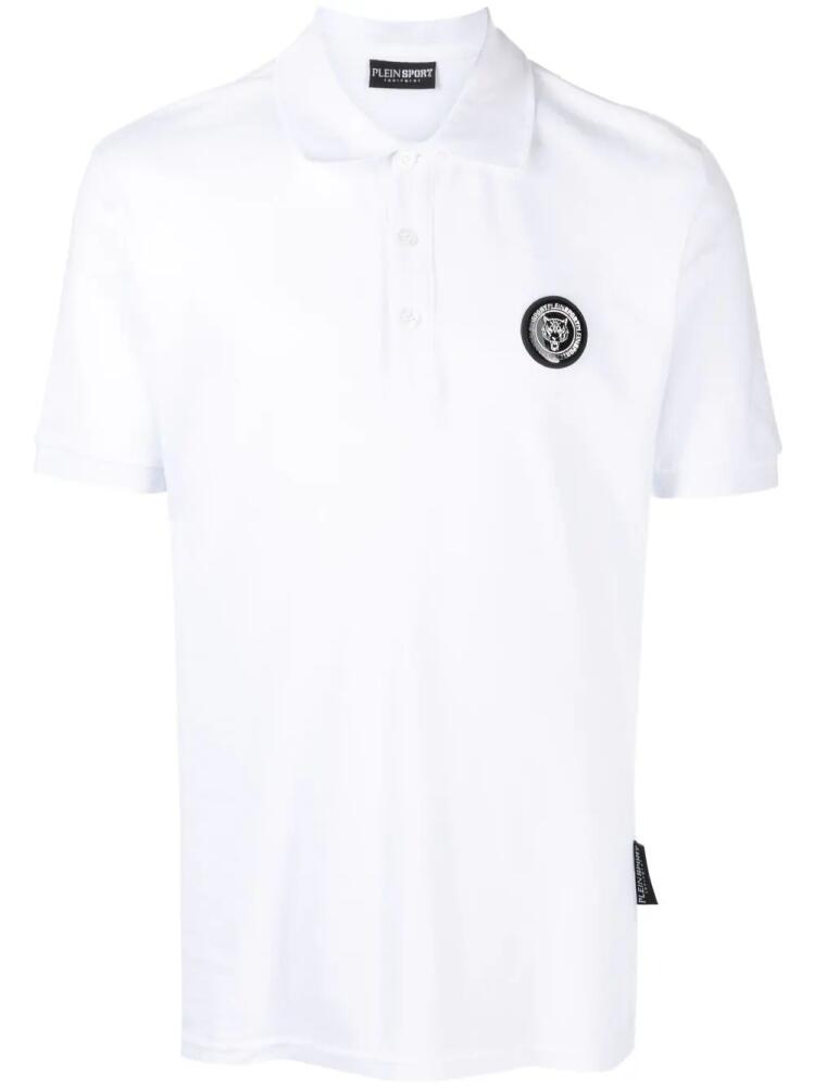 Plein Sport SS Thunder Tiger cotton polo shirt - White Cover