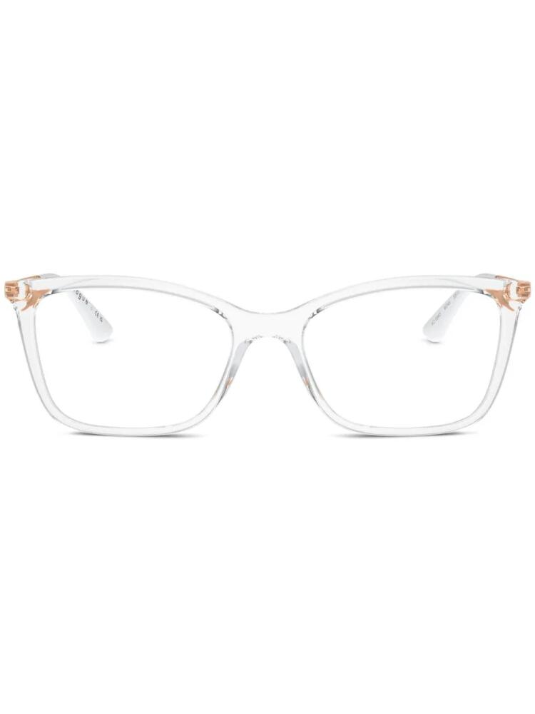 Vogue Eyewear two-tone square-frame glasses - White Cover