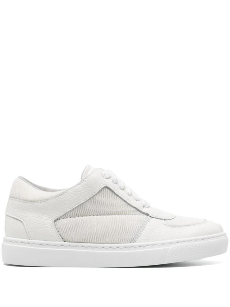 Fabiana Filippi mesh-panels tonal leather sneakers - White Cover