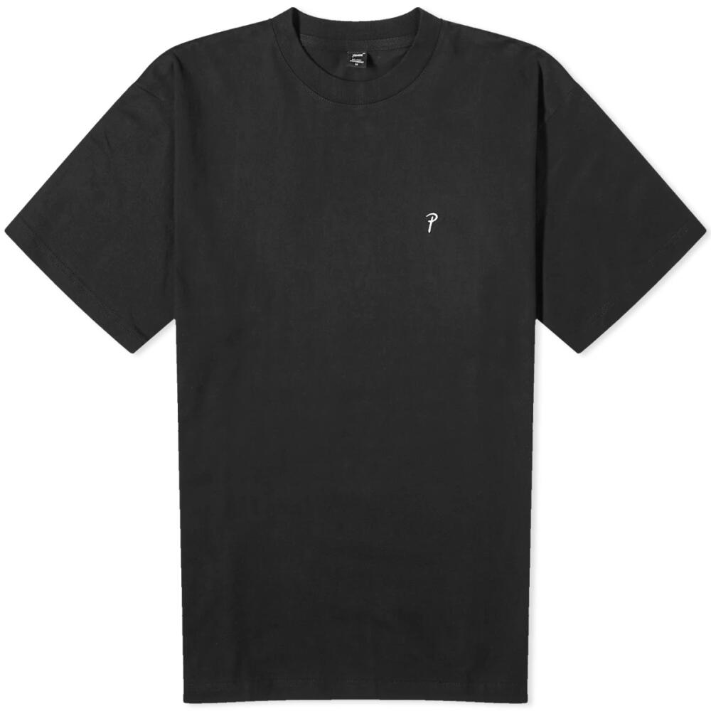 Patta Men's Basic Script P T-Shirt in Black Cover