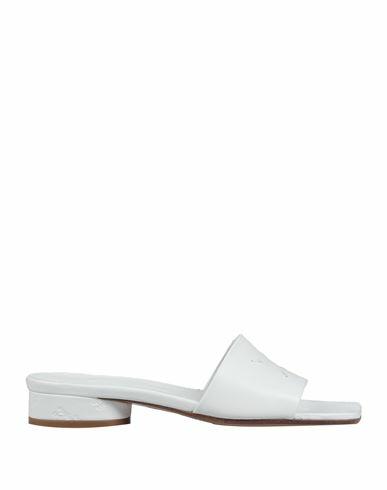 Maison Margiela Woman Sandals White Soft Leather Cover