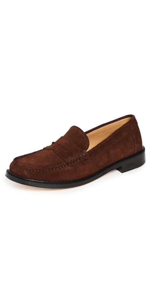 Vinny's Yardee Moccasin Loafers Brown Suede Cover