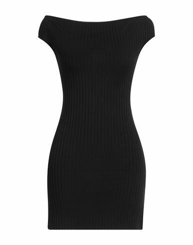 Ami Alexandre Mattiussi Woman Mini dress Black Viscose, Polyamide, Elastane Cover