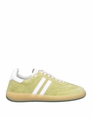 Ed Parrish Man Sneakers Light green Leather Cover