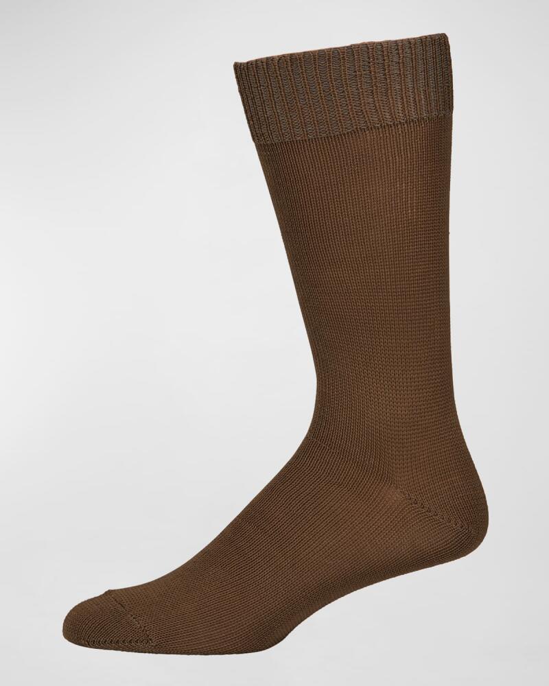 Neiman Marcus Men's Casual Cotton-Blend Knit Socks Cover