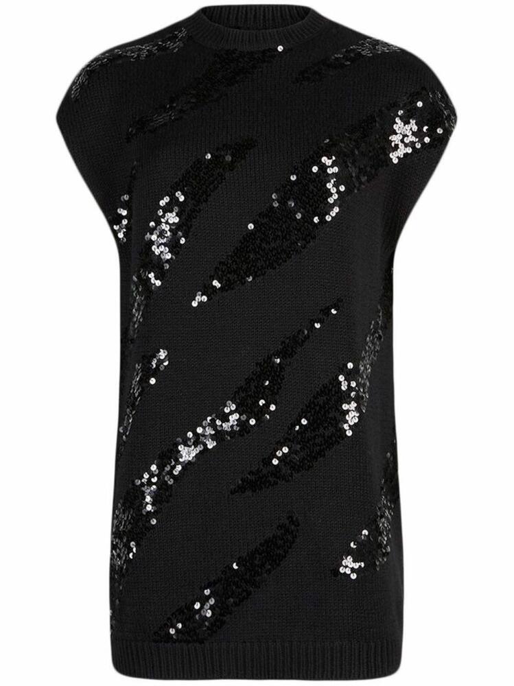 RTA Samantha sequin-embellished knit dress - Black Cover