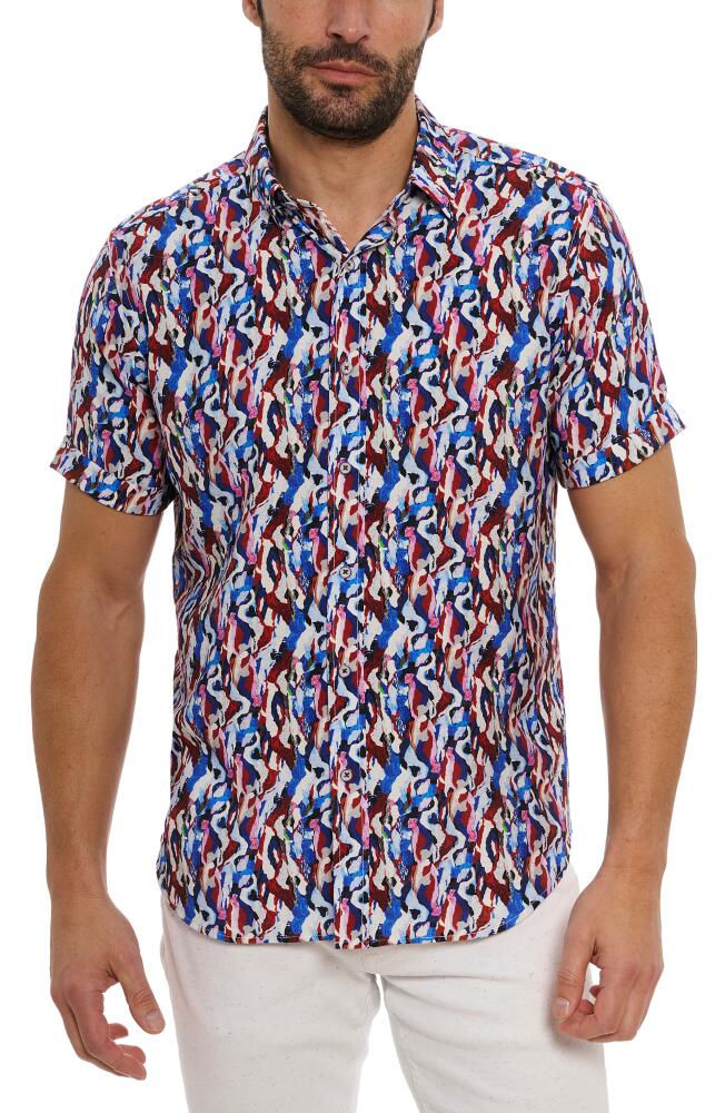 Robert Graham Crue Short Sleeve Button-Up Shirt in Multi Cover