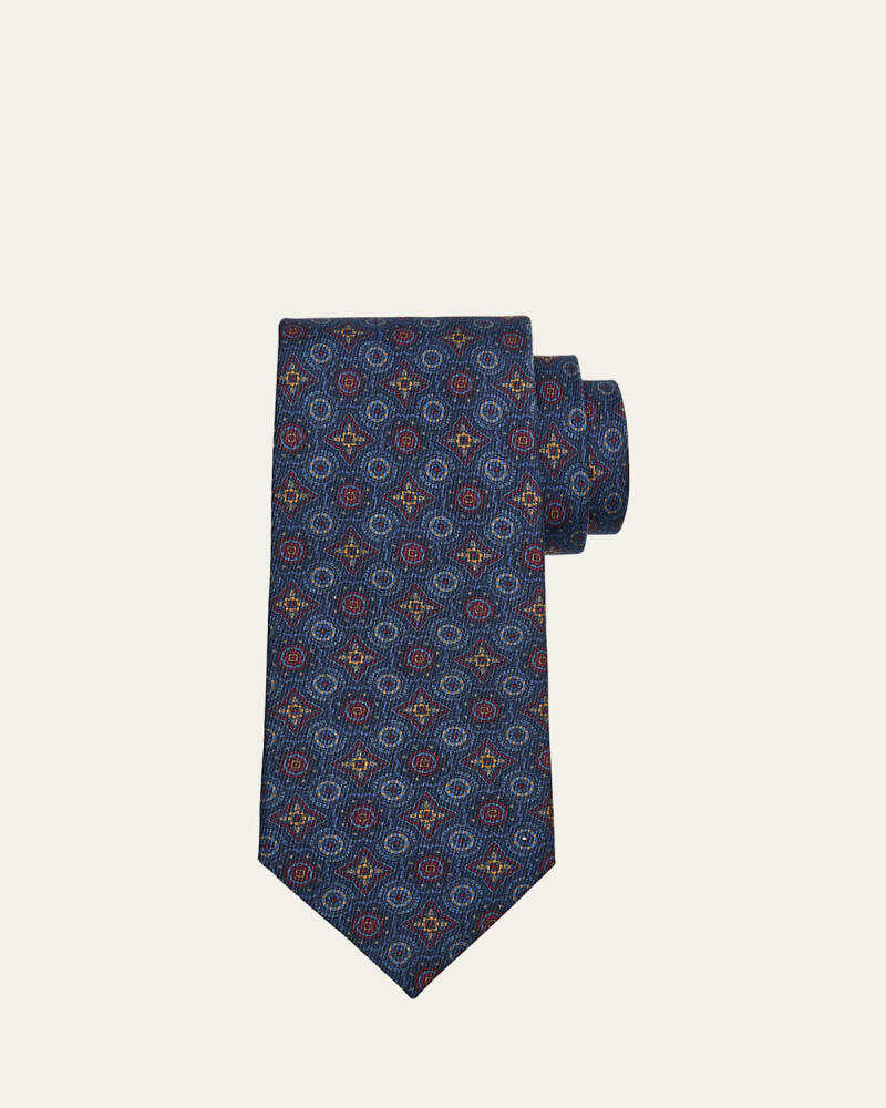 Cesare Attolini Men's Medallion Silk Tie Cover