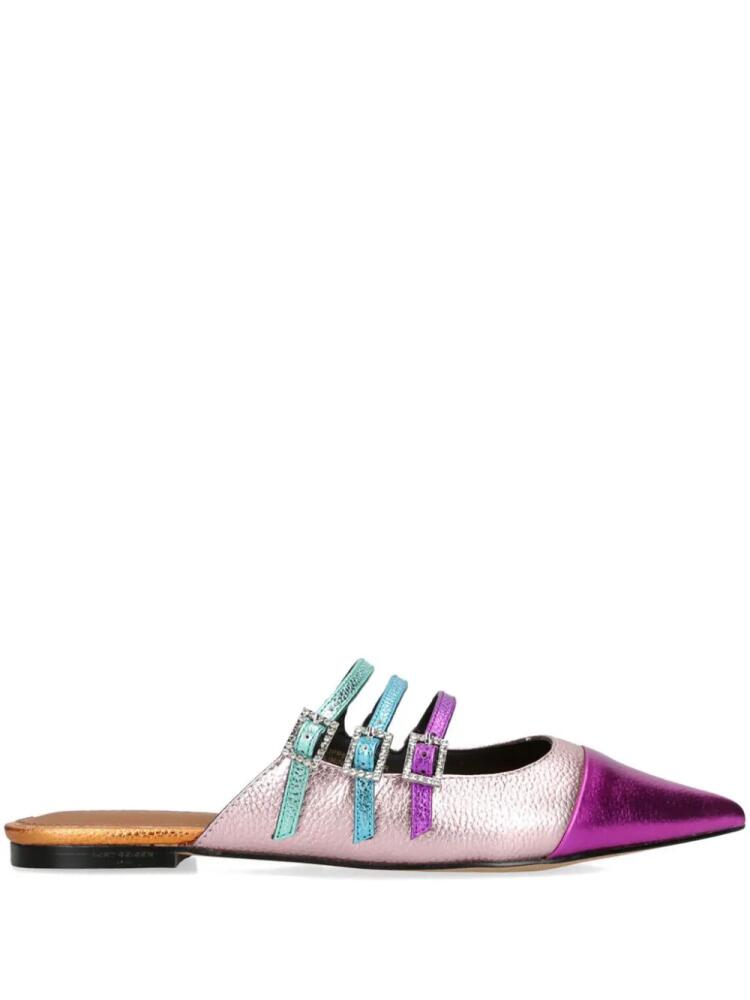 Kurt Geiger London metallic finish slippers - Pink Cover