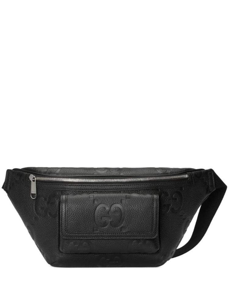 Gucci Jumbo GG monogram embossed belt bag - Black Cover