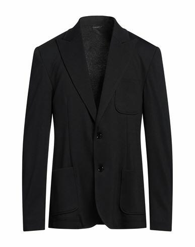 Grey Daniele Alessandrini Man Blazer Black Polyester, Viscose, Elastane Cover