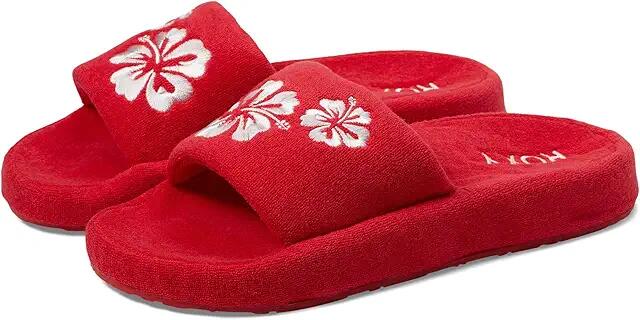 Roxy Slippy Terry Cloth Sandals (Red) Women's Shoes Cover