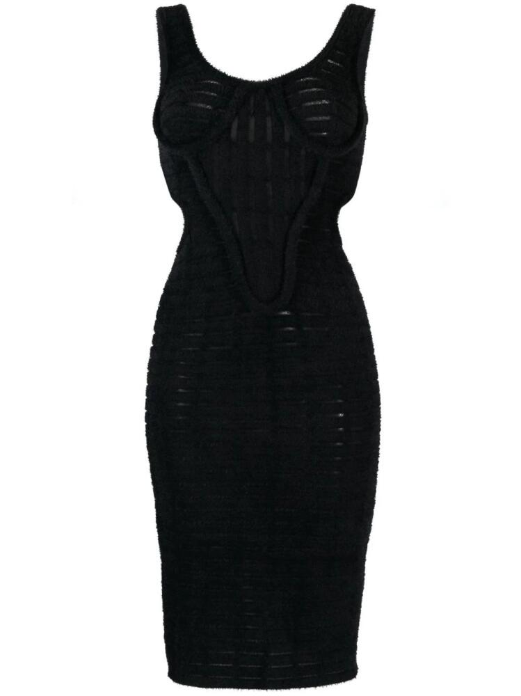 Genny cut-out detail bodycon dress - Black Cover