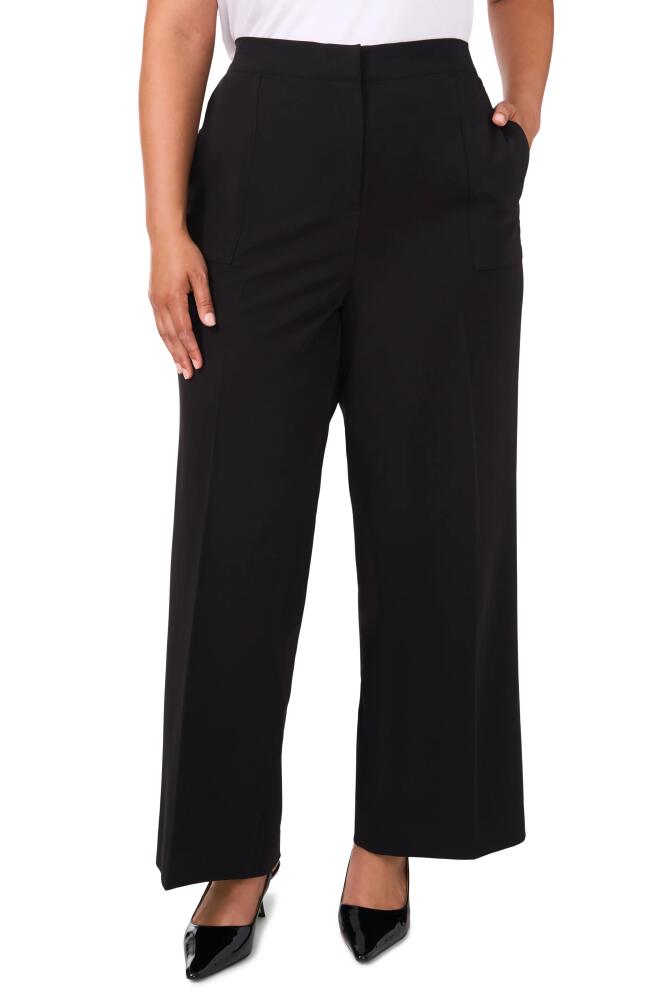 halogen(r) Elastic Back Wide Leg Pants in Rich Black Cover