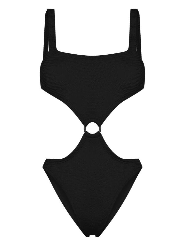 PARAMIDONNA Olivia cut-out crinkled swimsuit - Black Cover