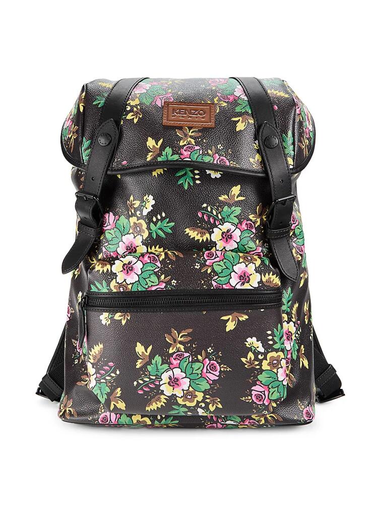 Kenzo Men's Floral Backpack - Black Multi Cover