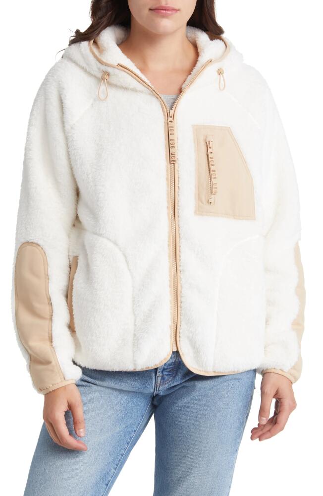 UGG(r) Ruthie Fleece Zip Jacket in Nimbus /Driftwood Cover