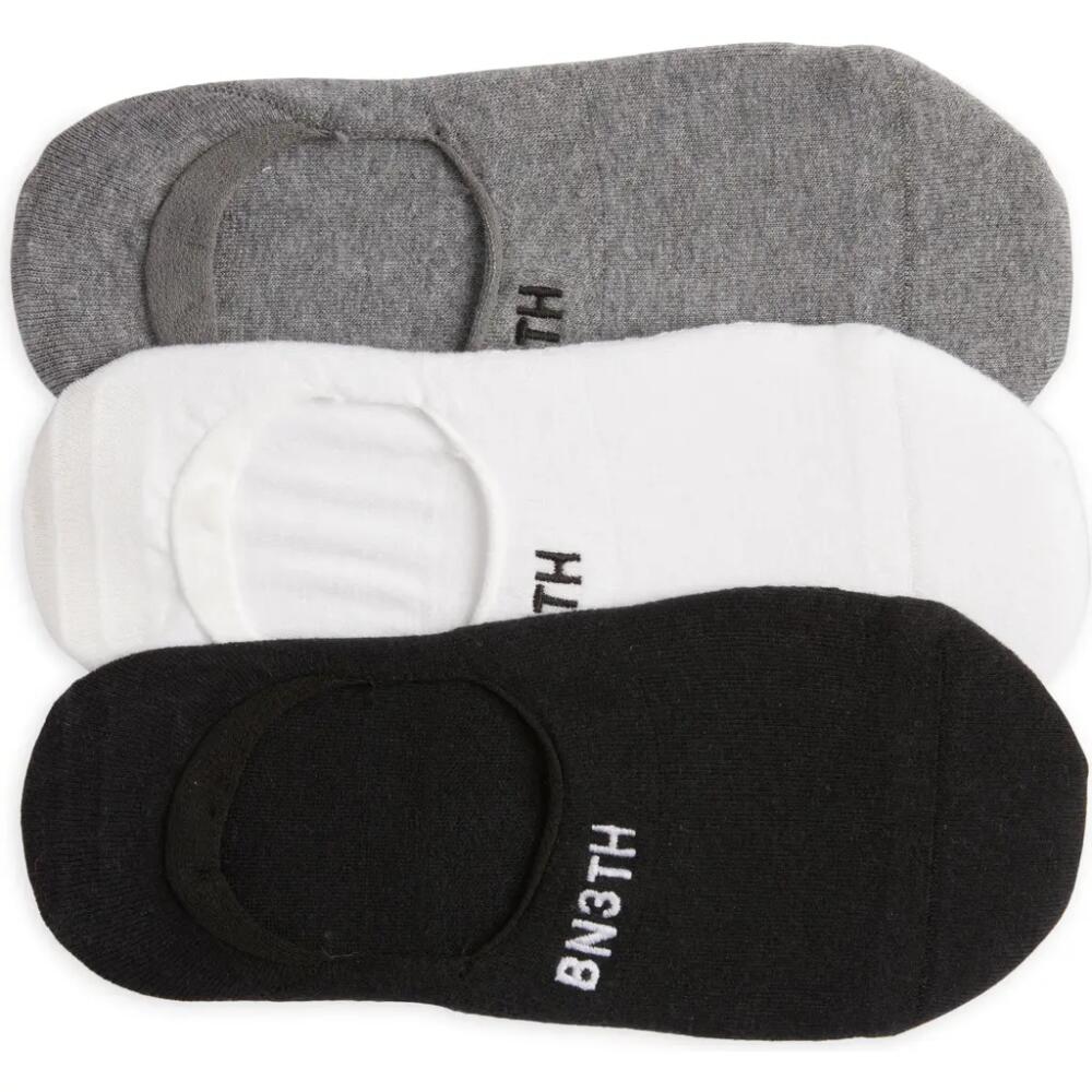 BN3TH 3-Pack Classic No-Show Socks in Black/H. Grey/White 3 Pack Cover