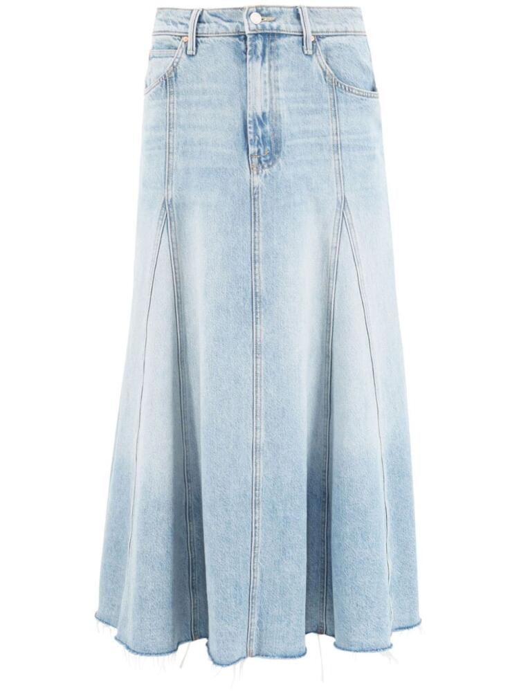 MOTHER The Full Swing Fray denim skirt - Blue Cover