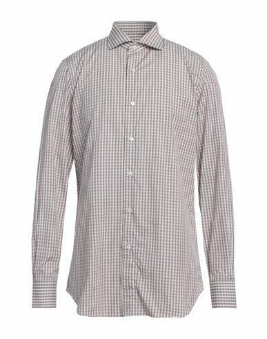 Finamore 1925 Man Shirt Dove grey Cotton Cover