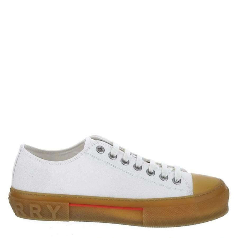 Burberry White Logo Detail Jack Low-Top Sneakers Cover