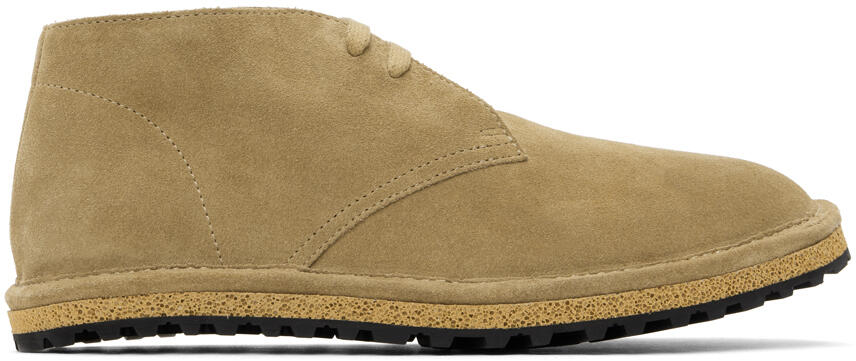 Dries Van Noten Beige Suede Desert Boots Cover