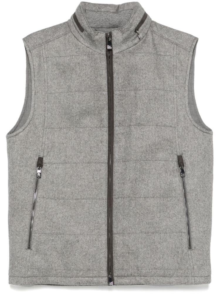 Corneliani herringbone gilet - Grey Cover