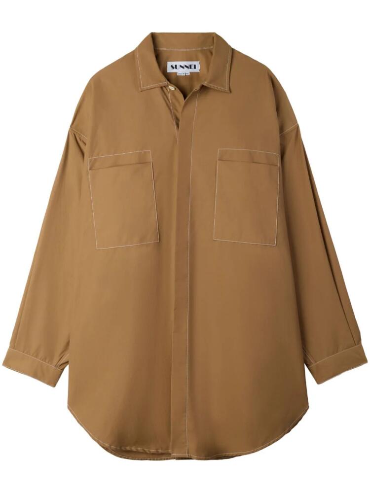 Sunnei oversized shirt - Brown Cover