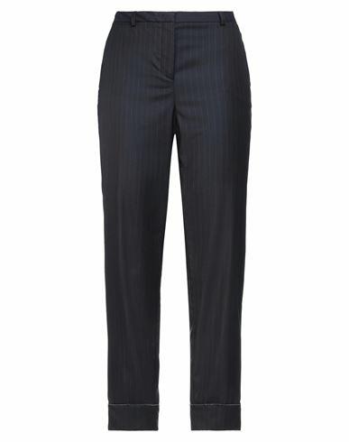 Fabiana Filippi Woman Pants Midnight blue Merino Wool, Ecobrass Cover