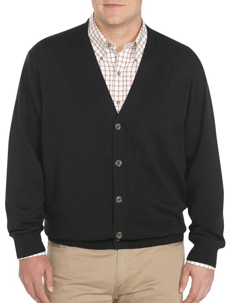 Harbor Bay by DXL V-Neck Cardigan in Black Cover