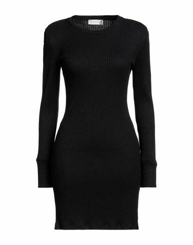 Haveone Woman Mini dress Black Viscose, Nylon, Polyester Cover