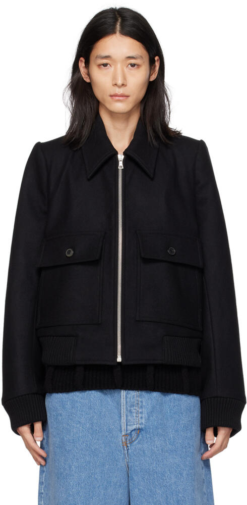 Dries Van Noten Black Vordelli Bomber Jacket Cover