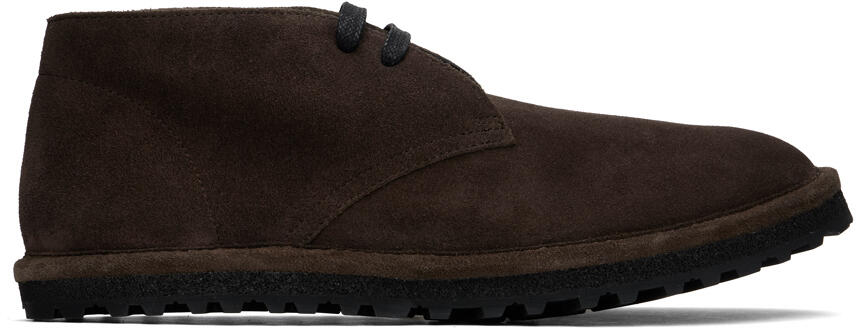 Dries Van Noten Brown Suede Desert Boots Cover