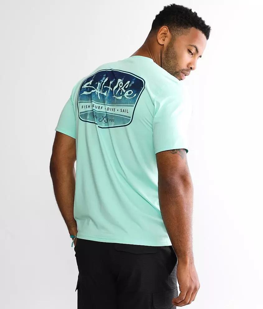 Salt Life Marlin Fade Performance SLX T-Shirt Cover