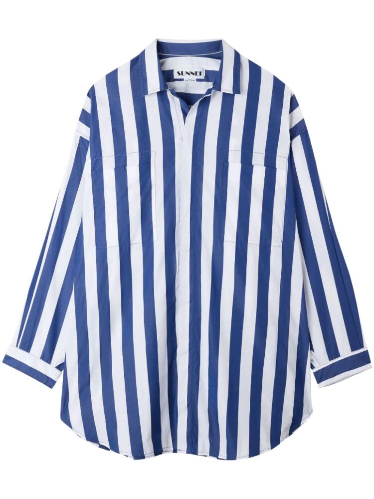 Sunnei striped shirt - Blue Cover