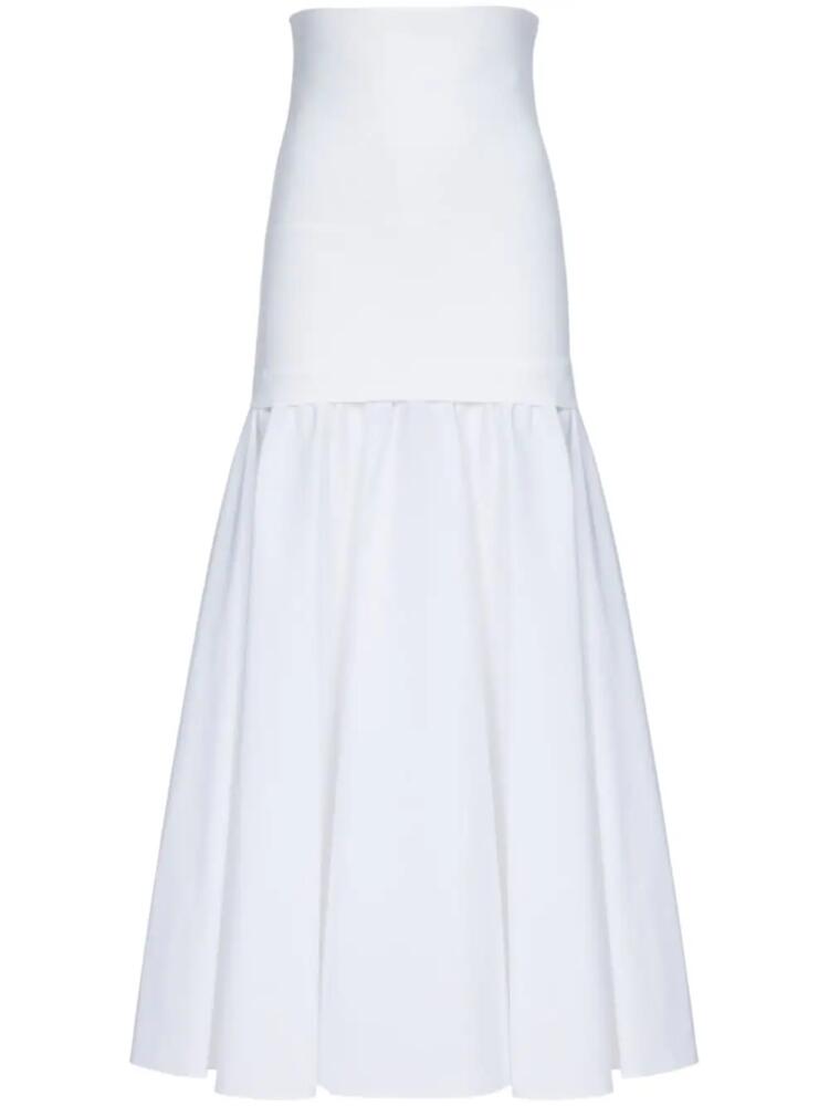 Ferragamo high-waisted panelled midi skirt - White Cover