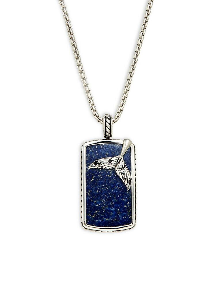 Effy Men's Sterling Silver & Lapis Pendant Necklace Cover