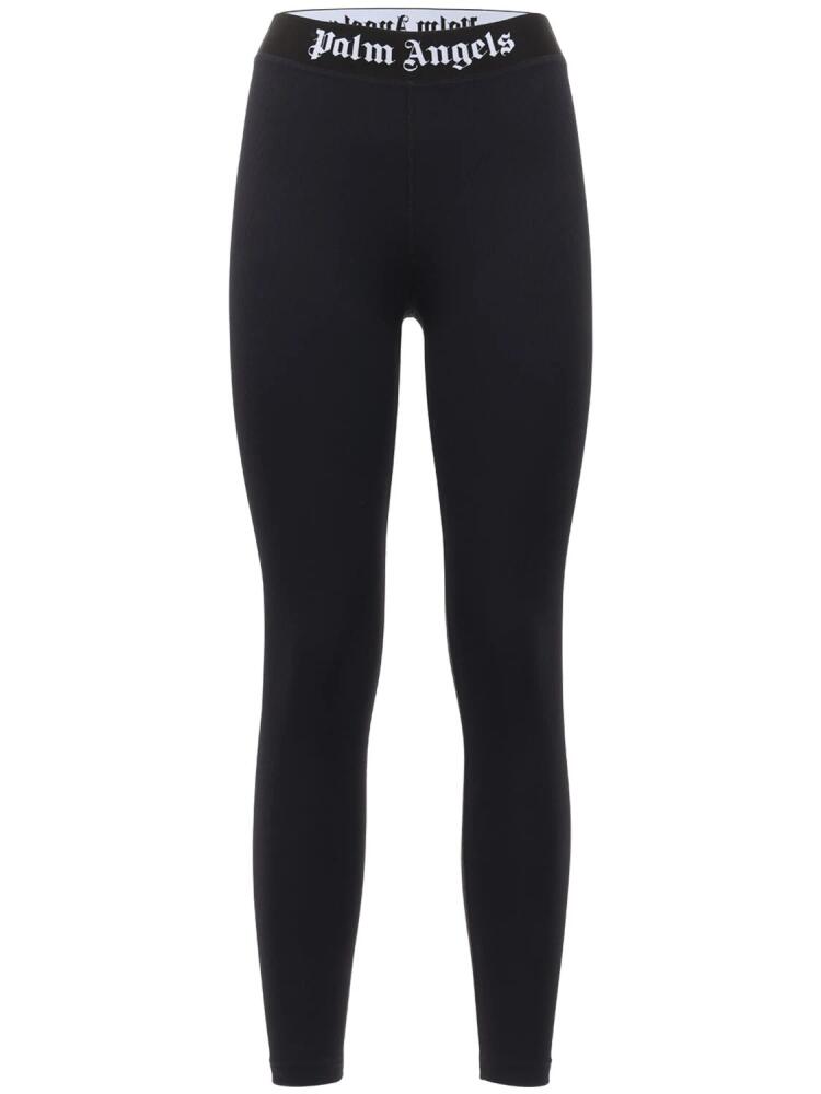 PALM ANGELS Classic Logo Jersey Leggings Cover