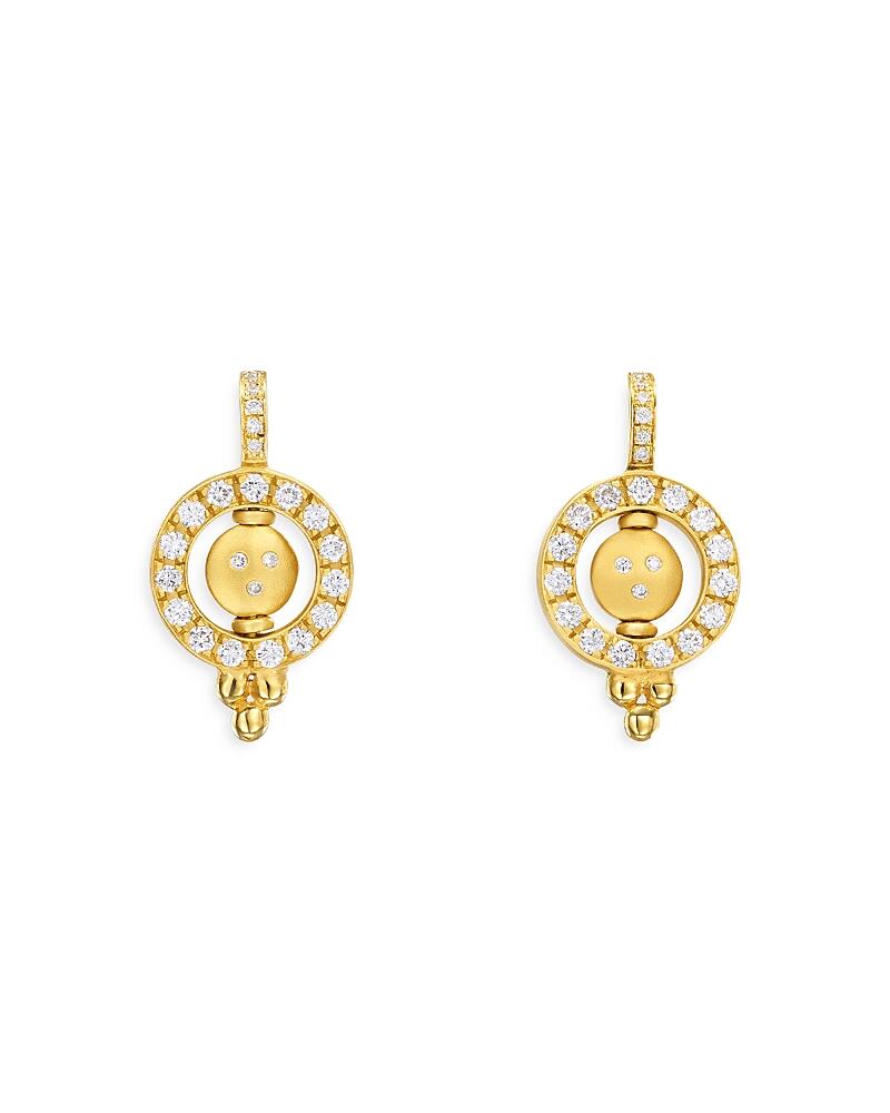 Temple St. Clair 18K Yellow Gold Diamond Orbit Drop Earrings Cover