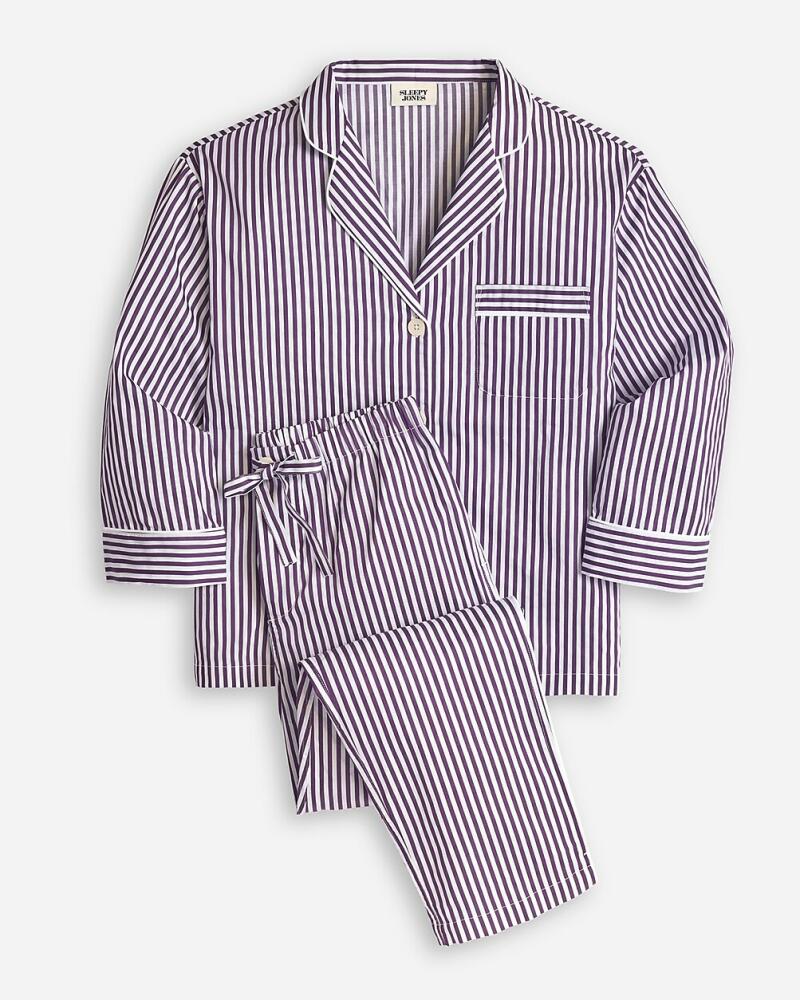 J.Crew Sleepy Jones women's Marina pajama set in shadow stripe Cover