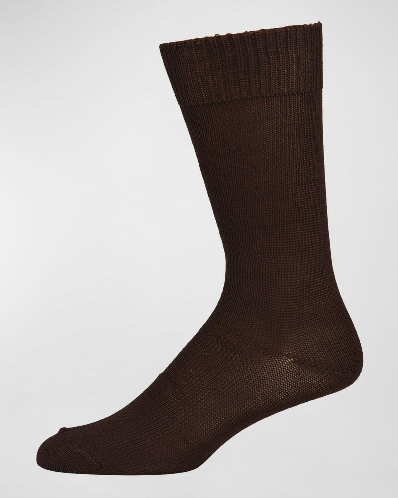 Neiman Marcus Men's Casual Cotton-Blend Knit Socks Cover