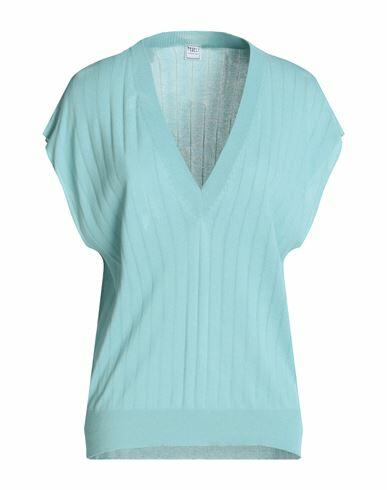 Fedeli Woman Sweater Sky blue Viscose, Cotton Cover