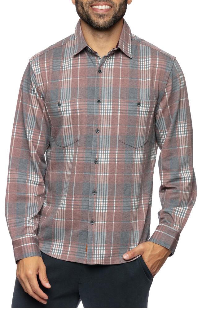 Fundamental Coast Andy Rexford Plaid Button-Up Shirt in Syrah Cover