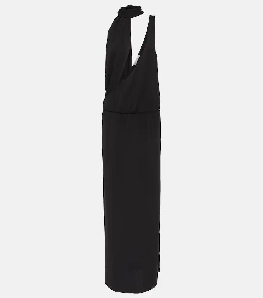 Christopher Esber Draped halterneck side-slit gown Cover