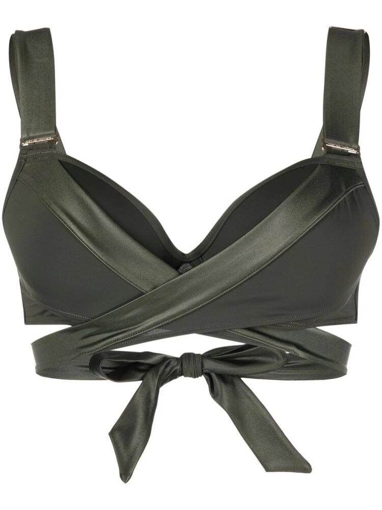 Marlies Dekkers stretch-design bikini top - Green Cover