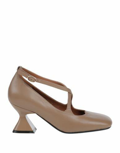 Emanuélle Vee Woman Pumps Dove grey Leather Cover